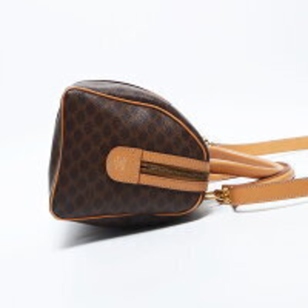 Celine Macadam Trinoff Logo Boston Bag Brown - Picture 5 of 12